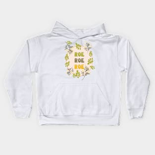 Roe Roe Roe Floral Look Kids Hoodie